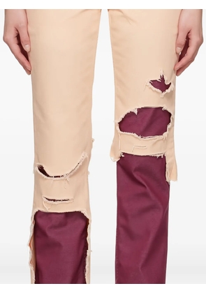Raf Simons layered cotton jeans - Neutrals