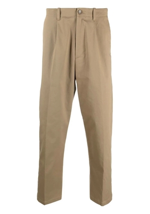 ETRO logo straight-leg trousers - Brown
