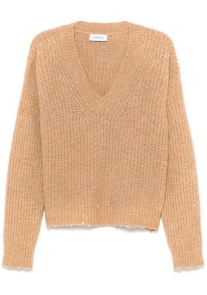 Laneus sequined sweater - Neutrals