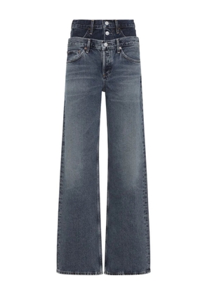 AGOLDE Elson double-waistband jeans - Blue