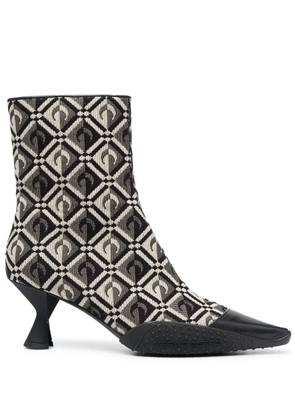 Marine Serre Moon Diamant 65mm ankle boots - Black