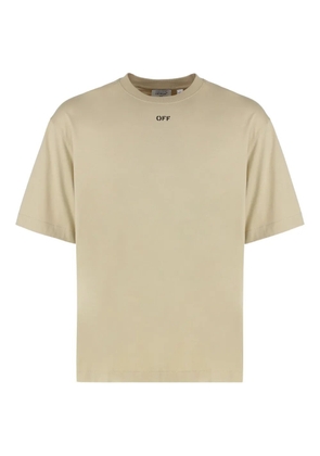 Off-White cotton T-shirt - Neutrals