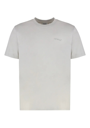 Off-White cotton blend T-shirt - Grey