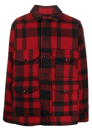 Filson Mackinaw plaid wool shirt jacket - Red