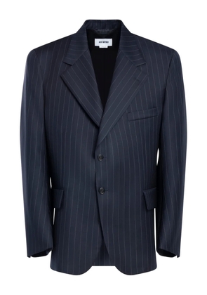 Hed Mayner pinstripe button jacket - Blue