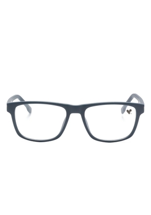 Lacoste side-stripe square-frame glasses - Blue