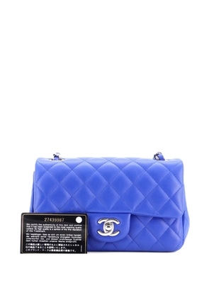 CHANEL Pre-Owned Classic Single Flap Bag Quilted Lambskin Mini crossbody bag - Blue