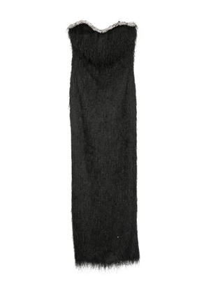 Amen embellished fringed maxi dress - Black