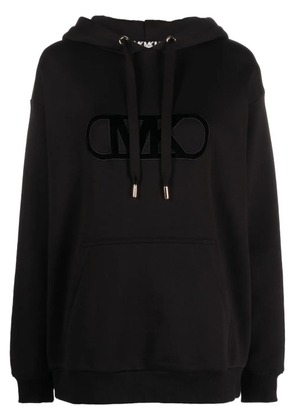 Michael Michael Kors logo-embossed drawstring hoodie - Black