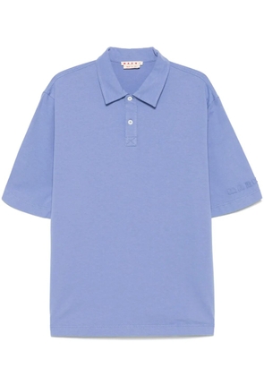 Marni compact jersey polo shirt - Blue