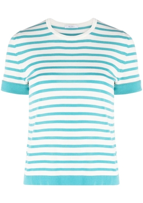 Max Mara striped knitted top - White