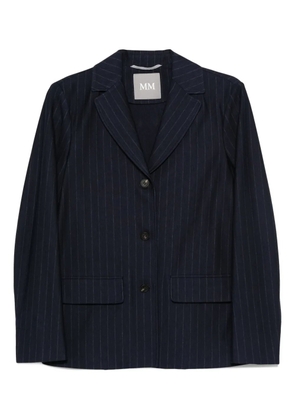 Max Mara pinstripe button blazer - Blue