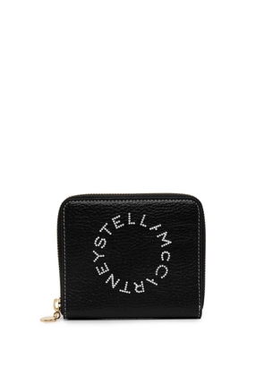 Stella McCartney logo-print zip-around wallet - Black