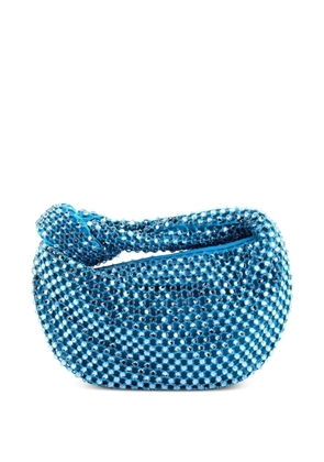 Bottega Veneta Pre-Owned BV Jodie Hobo Crystal Embellished Mesh Mini satchel - Blue
