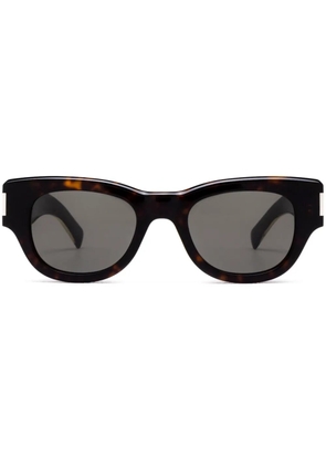 Saint Laurent Eyewear naked wire core cat-eye sunglasses - Brown