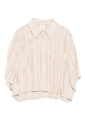 Alysi origami-pleated shirt - Neutrals