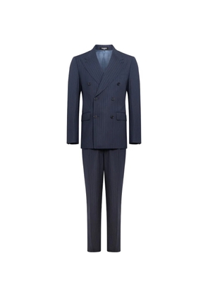 FRANZESE COLLECTION pinstripe double-breasted suit - Blue