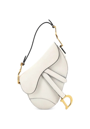 Christian Dior Pre-Owned Saddle Handbag Leather Mini shoulder bag - White