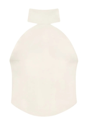 Courrèges Ellipse high-neck sleeveless top - Neutrals