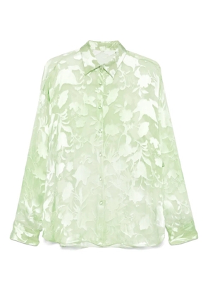 Ermanno Scervino floral-jacquard shirt - Green