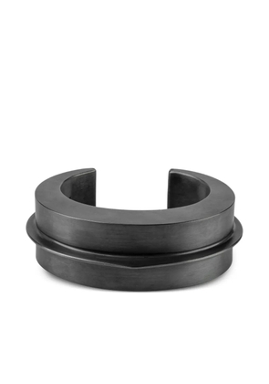 Parts of Four sterling-silver Crescent Folded bracelet - Black