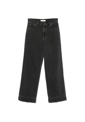 Chloé logo-patch jeans - Black