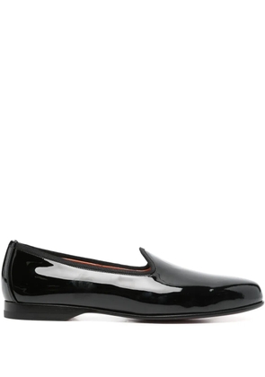 Santoni leather slippers - Black