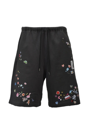Maison MIHARA YASUHIRO Sticker shorts - Black
