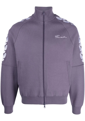 3PARADIS dove-print zip-up sweatshirt - Purple