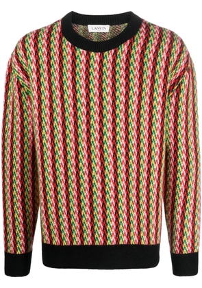Lanvin chevron-motif jumper - Red