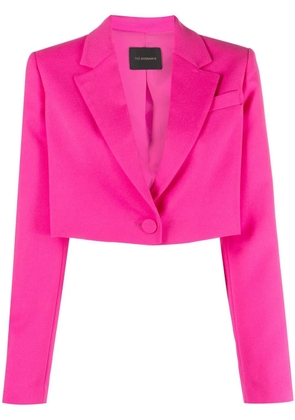 THE ANDAMANE cropped single-breasted blazer - Pink