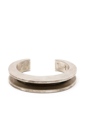 Parts of Four Crescent Channel bracelet - Silver