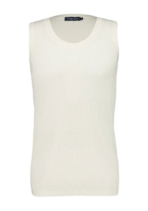 Frescobol Carioca Prado ribbed cotton-blend vest - White