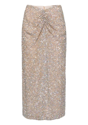 Costarellos sequinned skirt - Gold