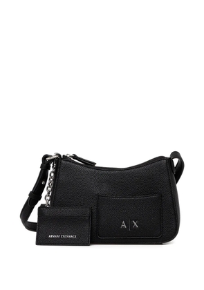Armani Exchange zip-up cross body bag - Black