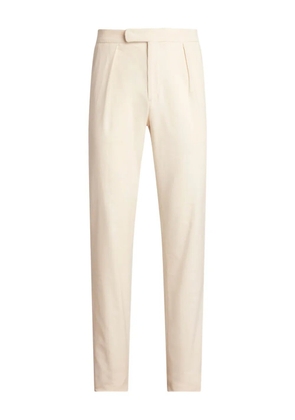 Ralph Lauren Purple Label pleated cotton trousers - Neutrals