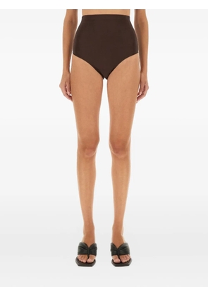 Rick Owens Lilies high-waist mini shorts - Brown