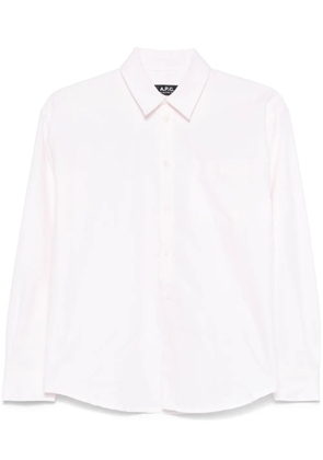 A.P.C. organic cotton shirt - Pink