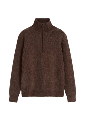 LES HÉRITIERS Daró half-zip sweater - Brown