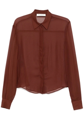 Philosophy Di Lorenzo Serafini sheer shirt - Brown