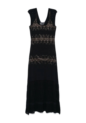TWINSET crochet-detailed maxi dress - Black