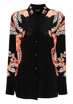 ETRO floral-print shirt - Black