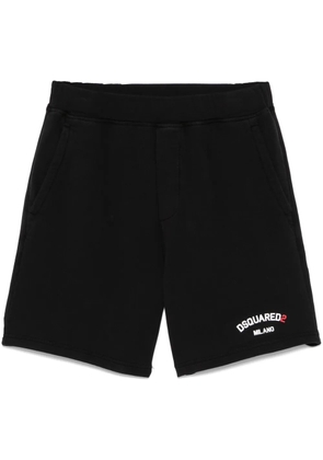 DSQUARED2 logo-raised track shorts - Black