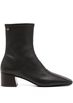 Tory Burch 45mm logo-plaque boots - Black