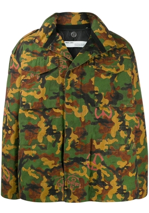 Off-White camouflage padded field jacket - Multicolour
