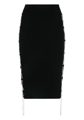 Giuseppe Di Morabito high-waist lace-detail skirt - Black