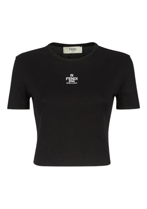 FENDI Black cotton jumper