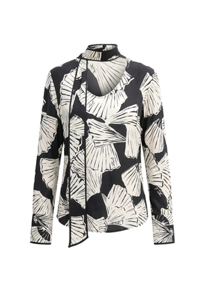 Karl Lagerfeld printed fluid blouse - Black