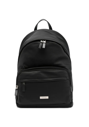 Calvin Klein logo-plaque backpack - Black