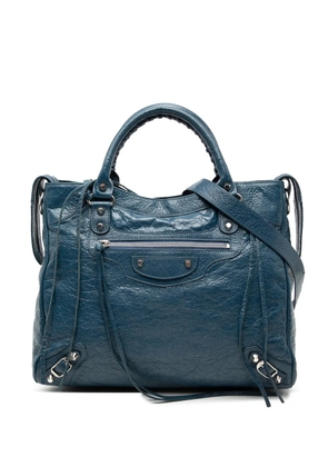 Balenciaga Pre-Owned 2004-2017 Lambskin Motocross Classic Velo satchel - Blue